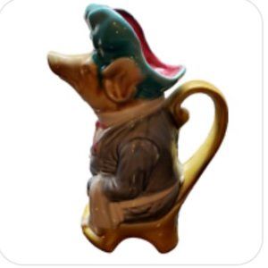Unique Vintage Handmade Pig Pitcher from Italy